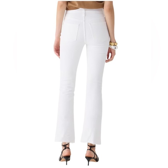 NEW J. CREW 9" Demi-boot Crop Jean in White Wash Size 31 - Picture 2 of 6